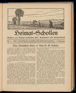 Heimat-Schollen 2. Jahrgang, Nr. 9, 1922