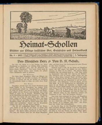Heimat-Schollen 2. Jahrgang, Nr. 9, 1922