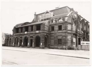 Rosengarten, Mannheim Restaurant im Musensaal: Wiederaufbau Fassade