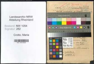 Entnazifizierung Maria Crotto , geb. 30.12.1887 ()