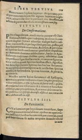 Titulus III. De Confirmatione.