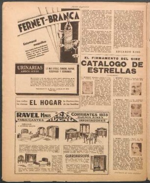 Catálogo de estrellas : El firmamento del cine