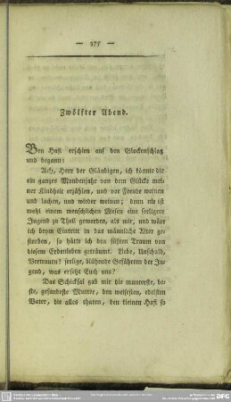 Zwölfter Abend