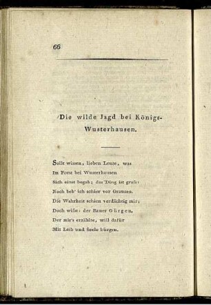 Die wilde Jagd bei Königs-Wusterhausen.