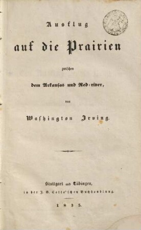 Ausflug auf die Prairien zwischen dem Arkansas und Red-river