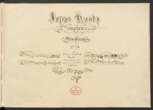 Sinfonien; orch; C-Dur; Hob I:56