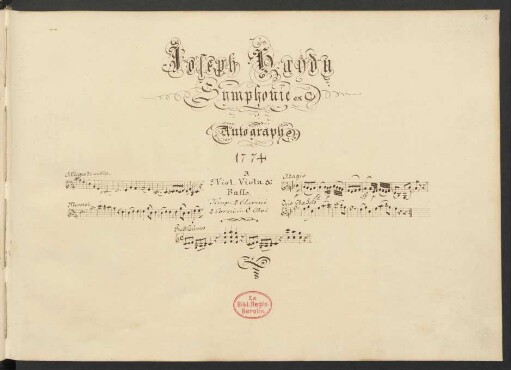 Sinfonien; orch; C-Dur; Hob I:56