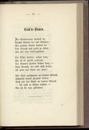 Trock'ne Blumen