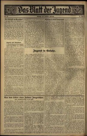 Zweite Ausgabe vom Donnerstag, den 21. April 1932.