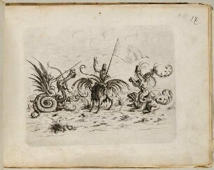 Drei groteske Figuren, Blatt aus dem "Neuw Grotteßken Buch"