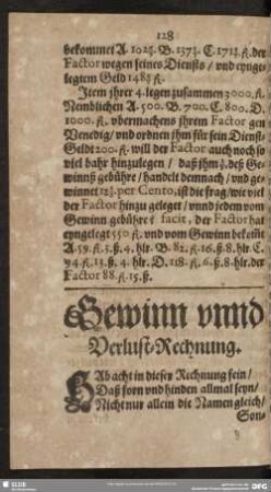 Gewinn unnd Verlust-Rechnung
