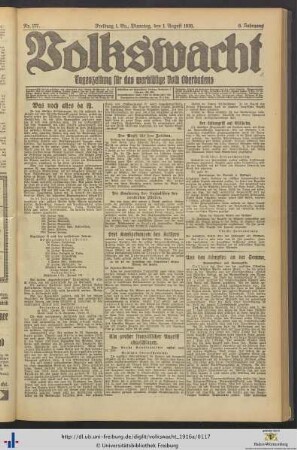 Nr. 177-203 (August 1916)