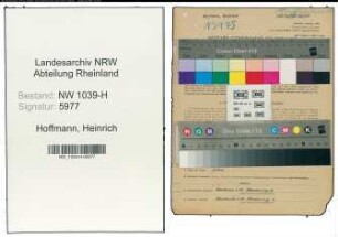 Entnazifizierung Heinrich Hoffmann , geb. 04.10.1896 (Beamter)