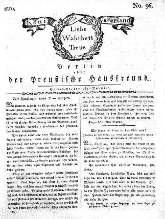No. 96., 1sten December 1810