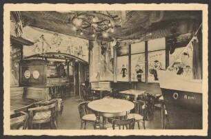 Ansichtskarte Gastraum "Hamburg ahoi", Belle-Alliance-Platz 12