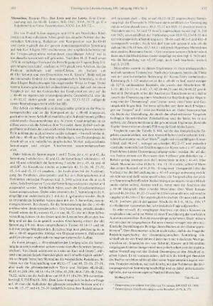 431-433 [Rezension] Merendino, Rosario Pius, Der Erste und der Letzte