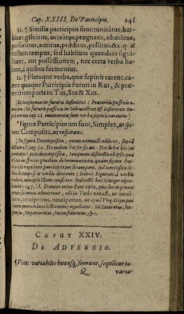 Caput XXIV. De Adverbio.