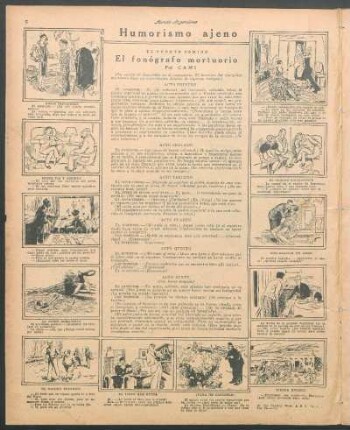 El fonógrafo mortuorio : El cuento cómico