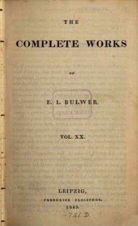 The complete works of E. L. Bulwer. 20, The last of the barons