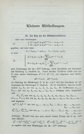 Kleinere Mittheilung.