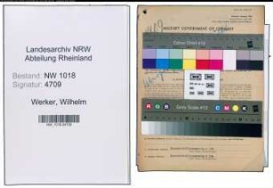 Entnazifizierung Wilhelm Werker , geb. 30.09.1911 (Dreher)