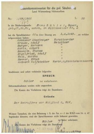 Bühler, Franz
