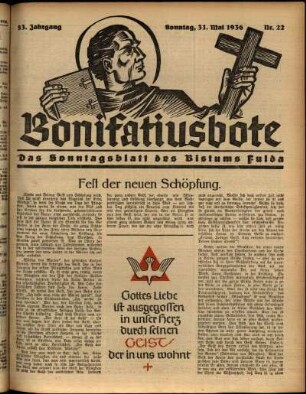 Ausgabe vom Sonntag, den 31. Mai 1936.