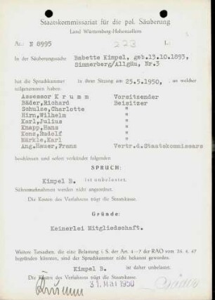 Kimpel, Babette