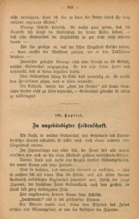 185. Kapitel. In ungebändigter Leidenschaft.