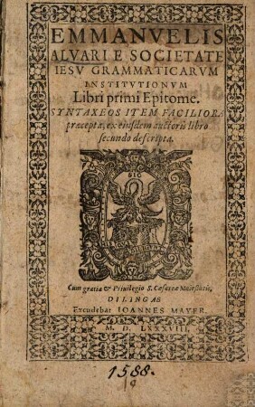 Grammaticarum Institutionum libri primi Epitome