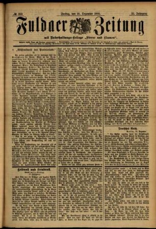 Ausgabe vom Freitag, den 20. Dezember 1895.