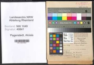 Entnazifizierung Aloisia Pagenstedt , geb. 10.12.1896 (Lehrerin)