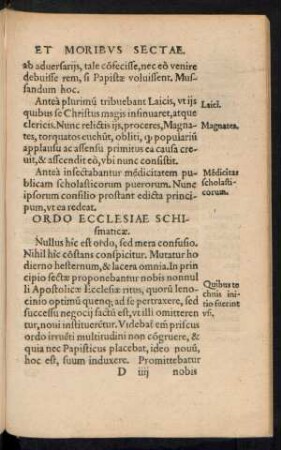 Ordo Ecclesiae Schismaticae.