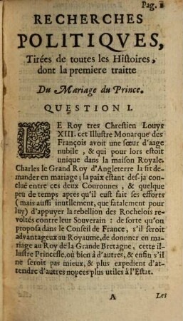 Recherches politiques tres curieuses