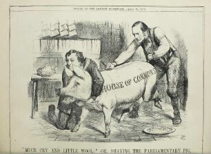 "Much cry and little wool;" or, shaving the parliamentary pig