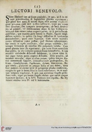 Lectori benevolo