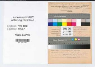 Entnazifizierung Ludwig Haas, geb. 15.08.1909 (Glasgiesser)