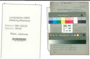 Entnazifizierung Johannes Rhein , geb. 05.03.1902 (Schlosser)