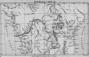 Landkarte : Landkarte der Nilseen und des Kongos nach Stanley