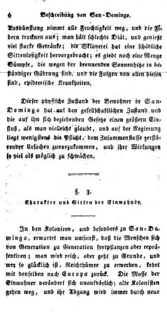 §. 3. Charakter und Sitten der Einwohner.