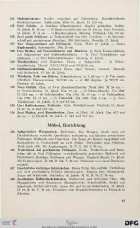 Möbel, Einrichtung (Nr. 165-241)