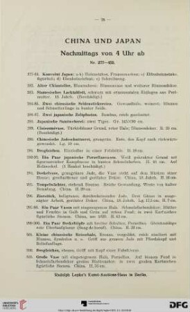 China und Japan (Nr. 277-453)