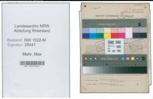 Entnazifizierung Max Mahr , geb. 01.06.1887 (Graveur)