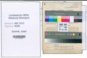 Entnazifizierung Josef Schmitt , geb. 20.06.1898 (Justizsekretaer)