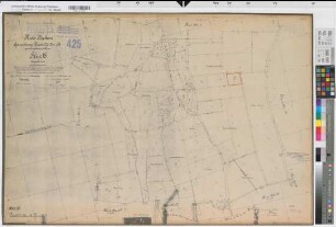 Herzfeld (Lippetal), Flurbereinigung Herzfeld-Düllo, Zuteilungskarte Diestedde Flur 18