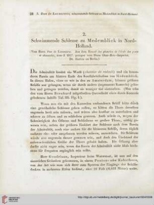7: Schwimmende Schleuse zu Medemblick in Nord-Holland