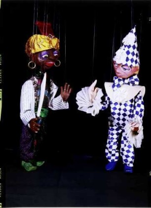 Lörrach: Figuren, Petruschka Tänzerin, Moor Petruschka