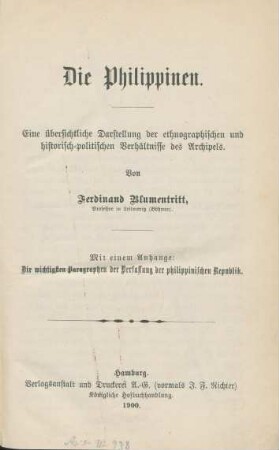Die Philippinen.
