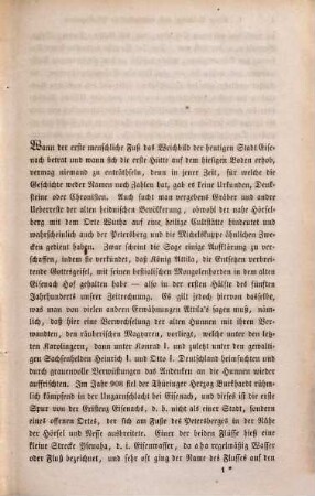 Kurze Geschichte und mittelalterliche Physiognomie der Stadt Eisenach : Aus einem Vortrag