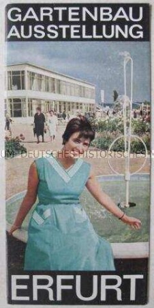 Werbe- und Informationsprospekt zur Gartenbau-Ausstellung in Erfurt